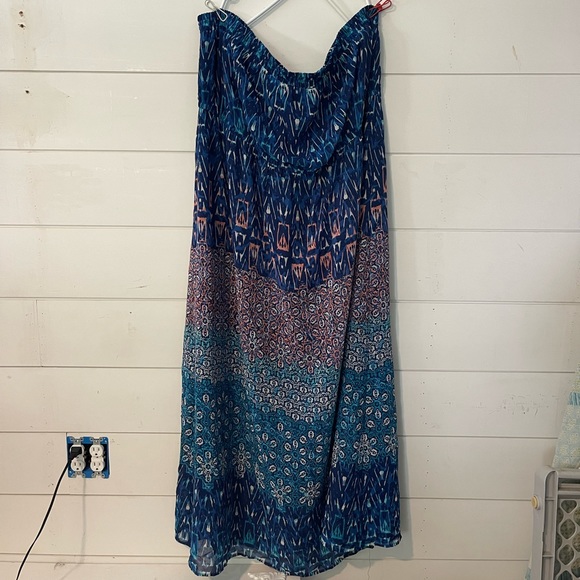 Lane Bryant Dresses & Skirts - Plus size strapless summer dress size 26/28 by Lane Bryant.